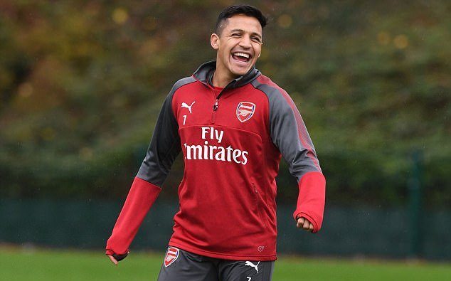 Ảnh bài viết Sanchez cười hết cỡ trước trận đại chiến với Man City