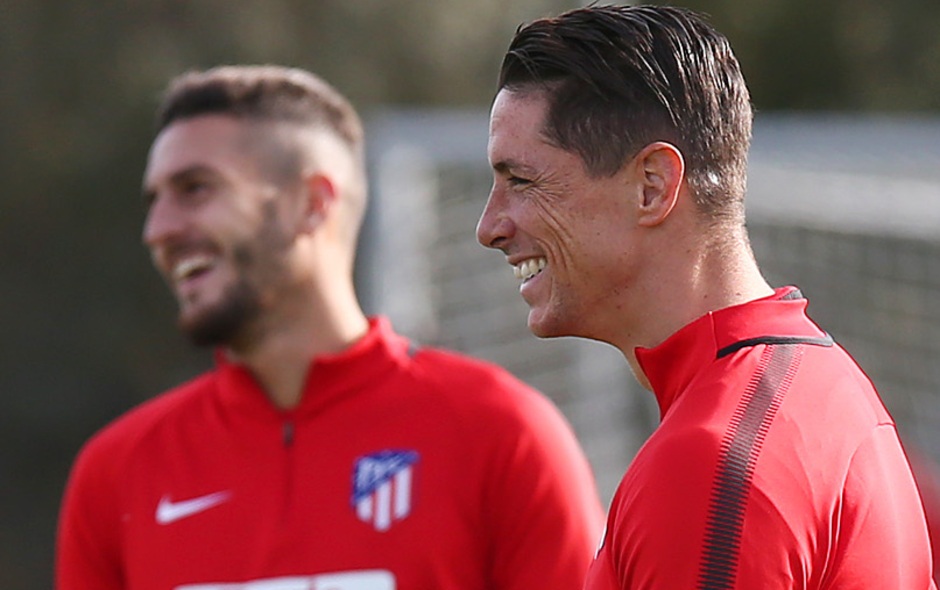 Ảnh bài viết El Nino cười tít mắt trong ngày tập luyện vất vả của Atletico Madrid