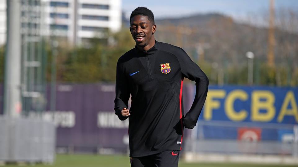 Ảnh bài viết Họng pháo Dembele trở lại tập luyện, Barca như hổ mọc thêm cánh