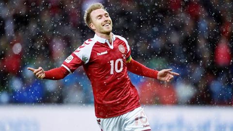 Hat-trick của Christian Eriksen vào lưới CH Ireland