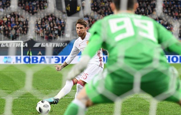 Ảnh bài viết Ramos lập cú đúp, Tây Ban Nha vẫn bị Nga cầm hòa đầy kịch tính