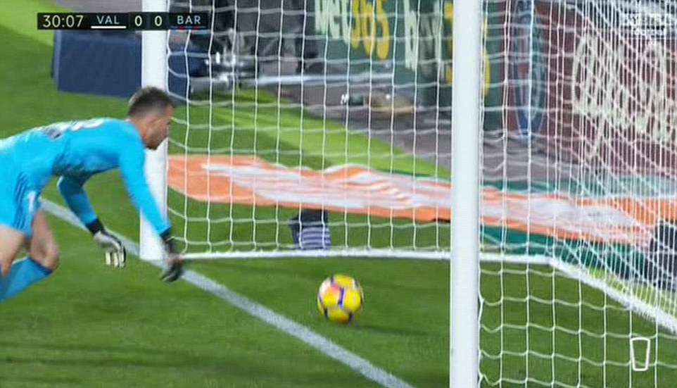 Ảnh bài viết Barca "mất oan" bàn thắng: Sự lỗi thời của giải đấu được cho là hàng đầu