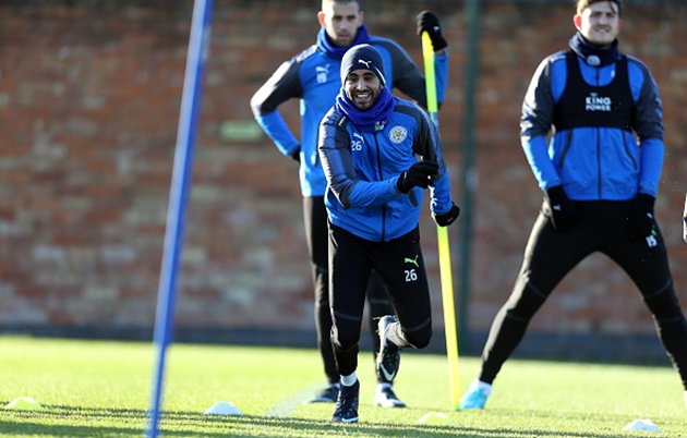 Ảnh bài viết Vừa tạo siêu phẩm, Mahrez đã lao đầu vào tập chạy