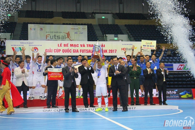 Thái Sơn Nam lần thứ hai liên tiếp vô địch giải Futsal Cup Quốc gia 