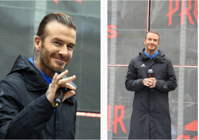 David Beckham lộ 'tuổi già' khi dự sự kiện tại Thượng Hải