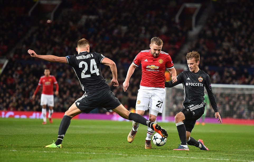 Lần trở lại ấn tượng của Luke Shaw vs CSKA Moscow