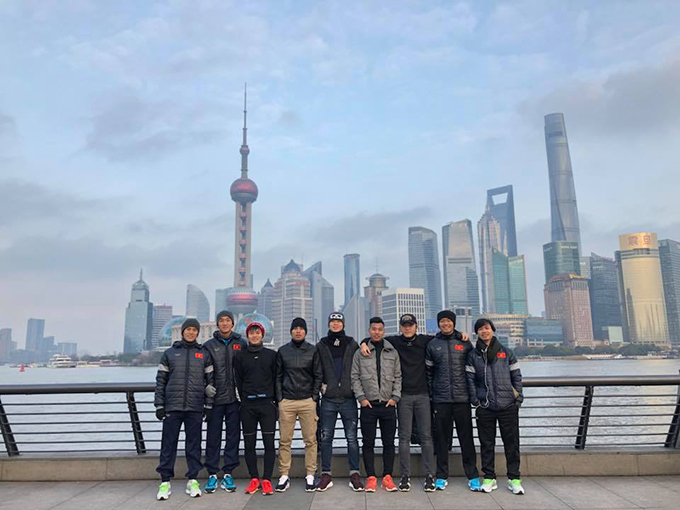 Ảnh bài viết Xuân Trường và các đồng đội rạng rỡ sau chuyến du hí Thượng Hải