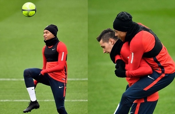 Ảnh bài viết Vắng Neymar, Mbappe khuấy động sân tập PSG