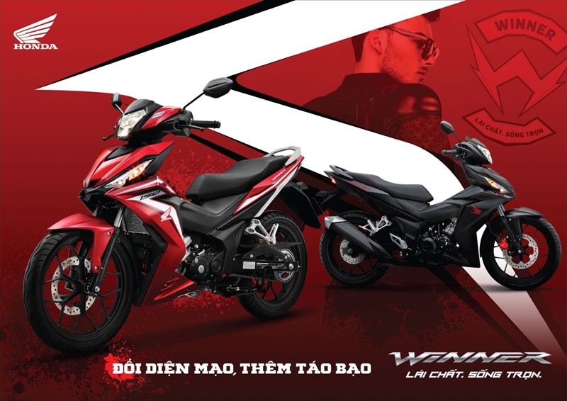 Honda WINNER 150 phối màu mới phong cách cùng tem xe riêng biệt - Đổi diện mạo, thêm táo bạo