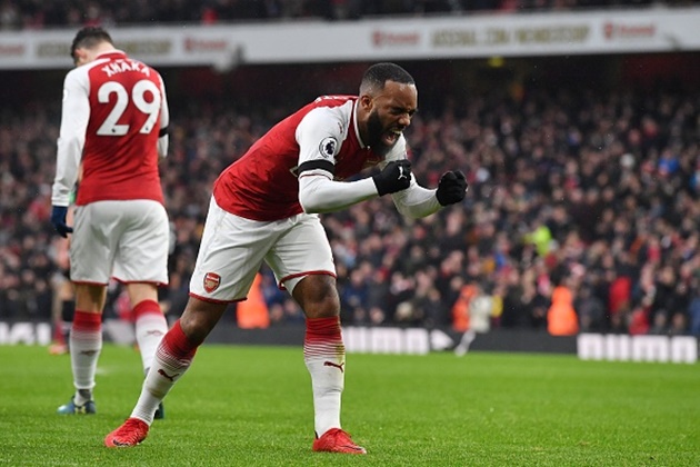 Ảnh bài viết Lacazette mừng hết lớn khi giải được vận đen