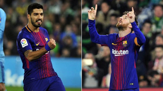 Ảnh bài viết Phong độ ghi bàn của Messi và Suarez khủng khiếp đến mức nào