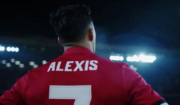 Ảnh bài viết Alexis Sanchez rạng rỡ trở thành số 7 mới ở Man Utd