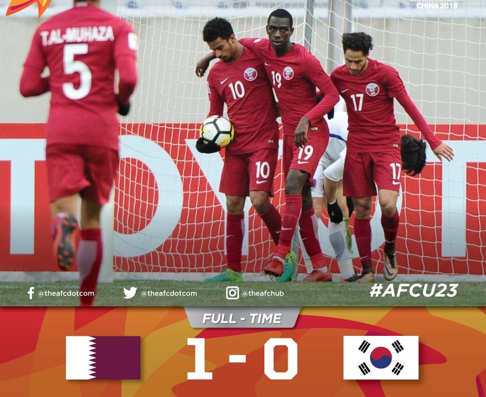 U23 Qatar 1-0 U23 Hàn Quốc (Tranh hạng ba U23 châu Á 2018)