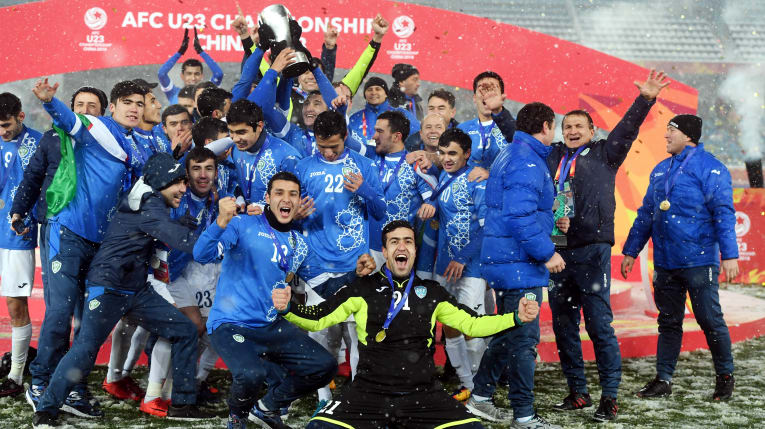 Ảnh bài viết Nhọc nhằn hạ U23 Việt Nam, U23 Uzbekistan mở hội ăn mừng