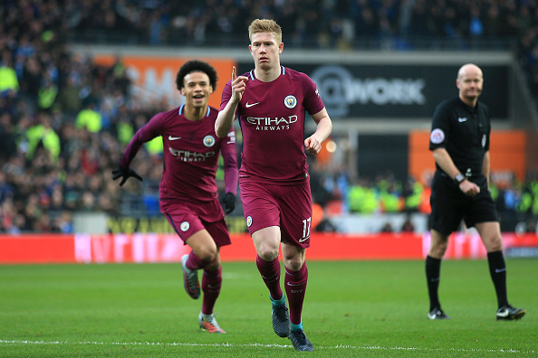 Ảnh bài viết De Bruyne sút phạt thông minh, Cardiff ngỡ ngàng