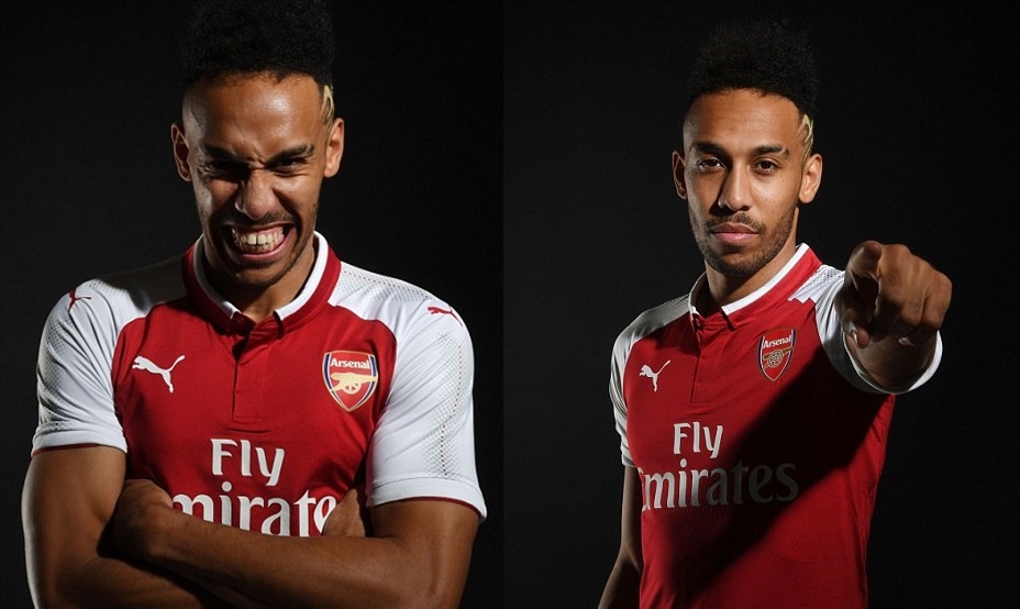 Ảnh bài viết Bom tấn đắt kỷ lục Aubameyang rạng rỡ ra mắt Arsenal
