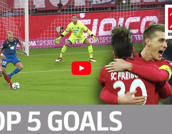 Top 5 bàn thắng đẹp nhất vòng 20 Bundesliga