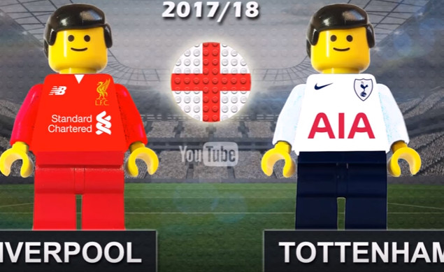 Trận hòa kịch tính giữa Liverpool và Tottenham theo phong cách lego