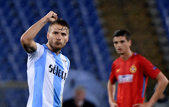 Lập hattrick, Immobile hủy diệt Steaua Bucharest tại Olimpico
