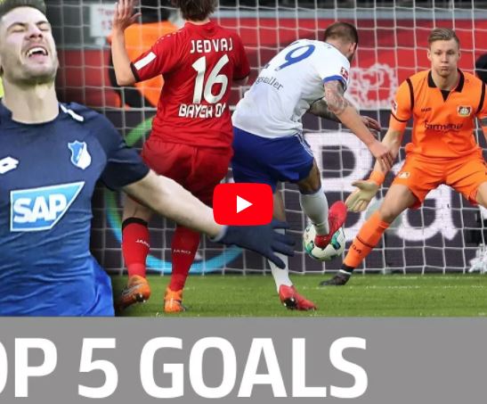 Top 5 bàn thắng đẹp nhất vòng 24 Bundesliga