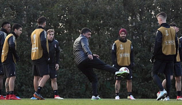 Ảnh bài viết Gattuso dạy học trò dứt điểm, AC Milan chờ phá lưới Arsenal