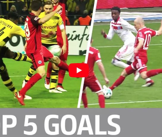 Batshuayi, Robben, Ribery và top 5 bàn thắng đẹp nhất vòng 26 Bundesliga