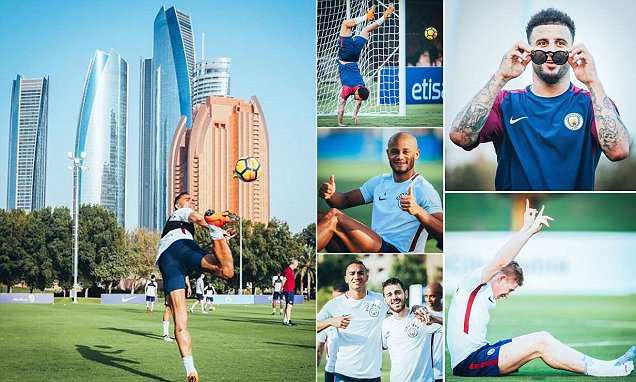 Ảnh bài viết Dàn sao Man City nô đùa ở trung Đông, chờ ngày nâng cúp