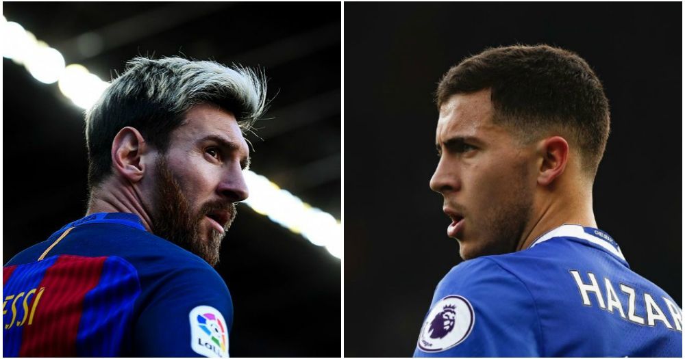 Sau cùng, Hazard vẫn quá nhỏ bé so với Messi