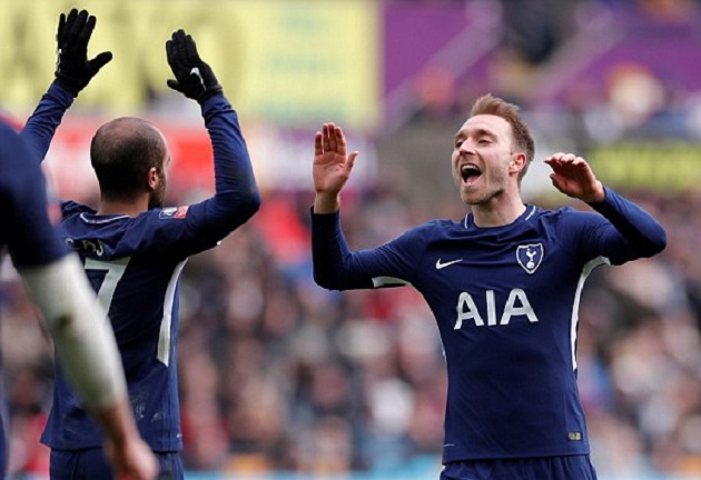 Ảnh bài viết Hung thần Eriksen khiến hậu vệ Swansea có một đêm mất ngủ