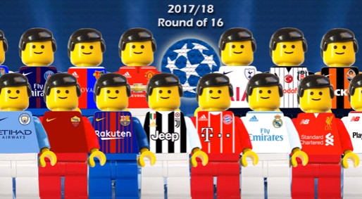 Những bàn thắng đẹp nhất tại CL theo phong cách Lego