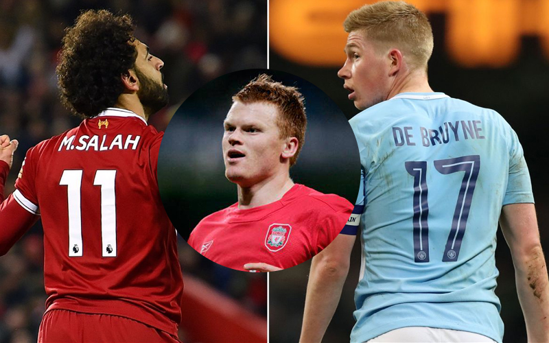 Ảnh bài viết Huyền thoại Liverpool hạ thấp De Bruyne trước Salah