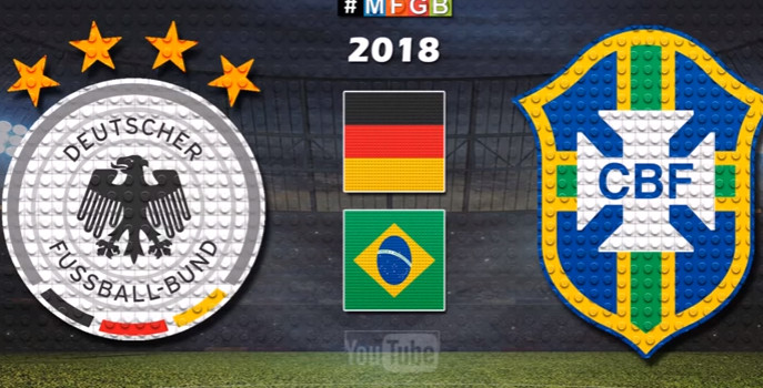 Chiến thắng của Brazil trước Đức theo phong cách Lego
