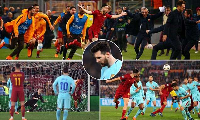 Dư âm AS Roma 3-0 Barca: Đấu sĩ thành Rome; Messi hóa tầm thường!
