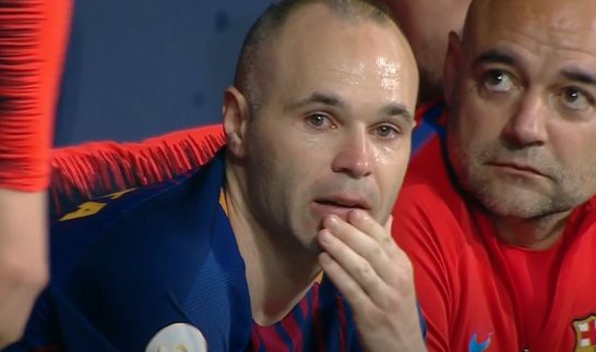 Ảnh bài viết Andres Iniesta bật khóc trong trận chung kết cuối cùng với Barca