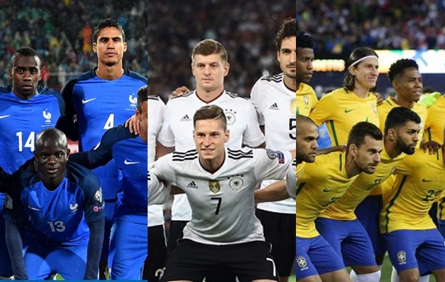 Ảnh bài viết Năm ứng cử viên sáng giá nhất cho chức vô địch World Cup 2018