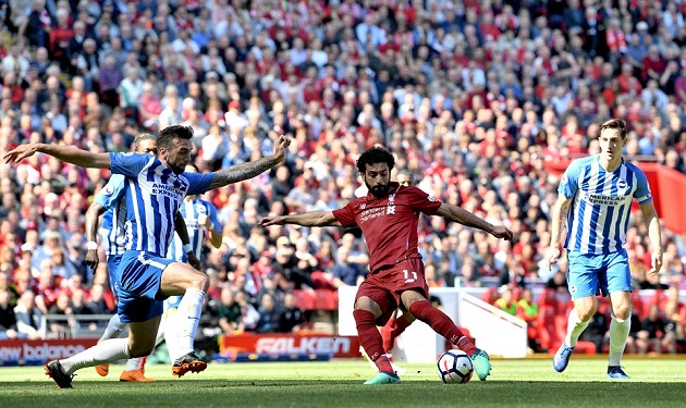 Vùi dập Brighton, Liverpool hiên ngang lấy vé dự Champions League 