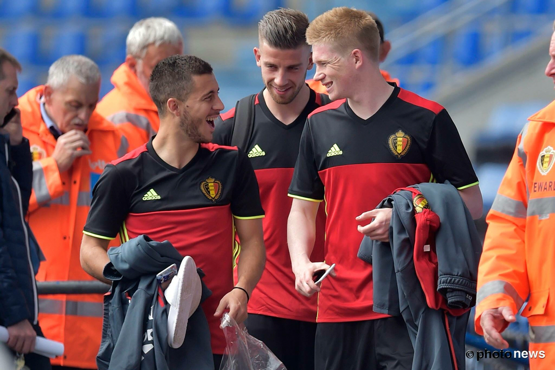 Tuyển Bỉ gặp khó với cặp đôi Hazard và De Bruyne
