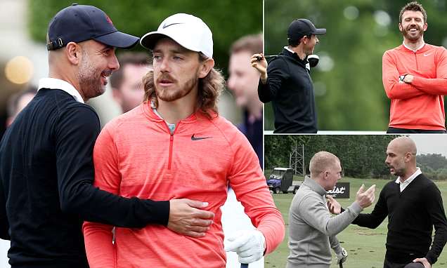 Ảnh bài viết Pep Guardiola đi đánh golf với Carrick, Scholes