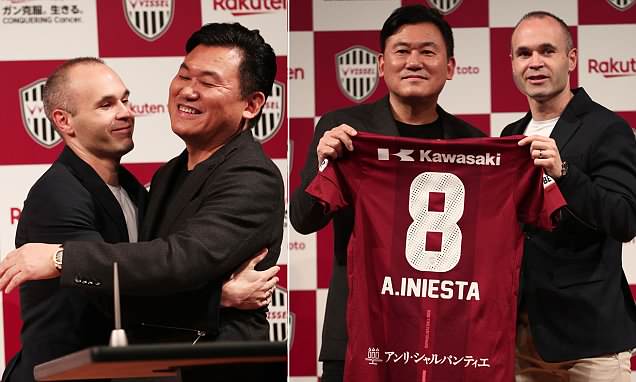 Ảnh bài viết CHÍNH THỨC: Andres Iniesta rạng rỡ ra mắt CLB mới