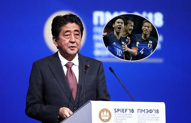 Thủ tướng Shinzo Abe "mơ mộng" trước thềm World Cup 2018