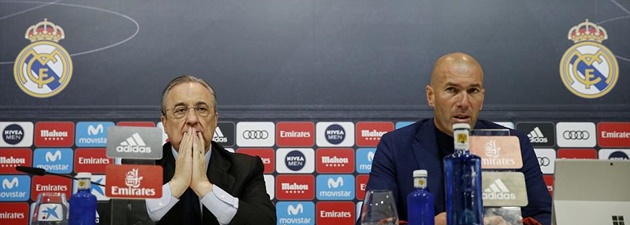 Ảnh bài viết Chủ tịch Perez thất thần trong ngày Zidane từ chức