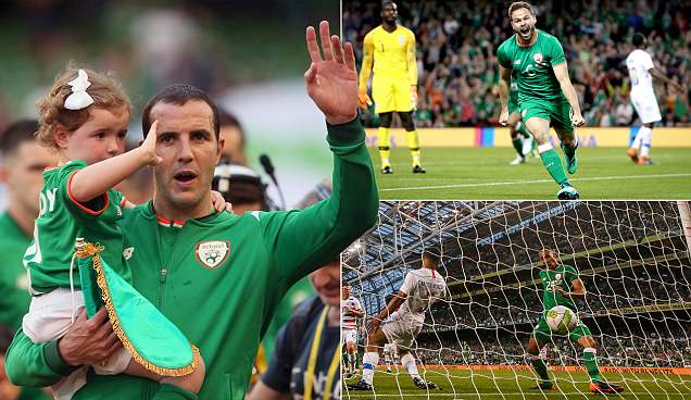 CH Ireland đánh bại Mỹ trong trận đấu cuối cùng của John O'Shea