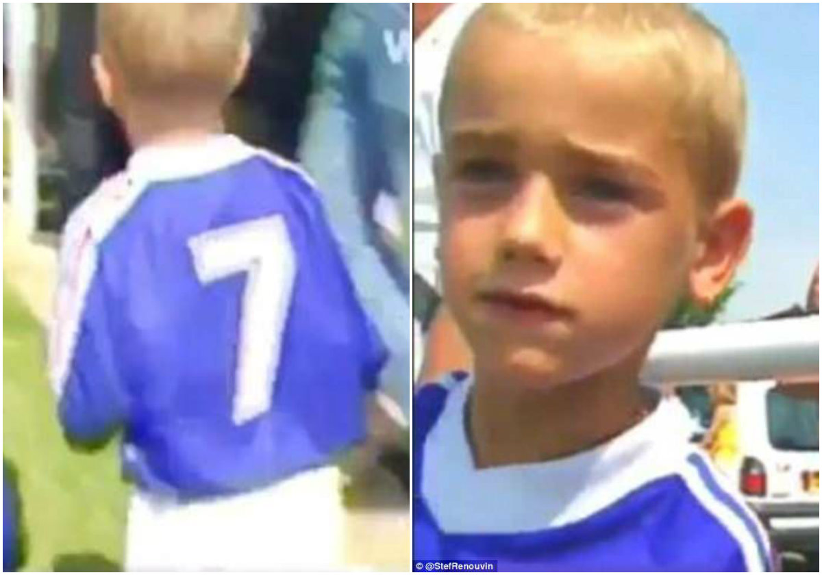 Ảnh bài viết Hình ảnh vô cùng đáng yêu của Griezmann 20 năm trước khi xin chữ kí tuyển thủ Pháp
