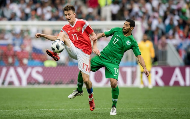 Chấm điểm Nga: Golovin thay Dzagoev gánh vác hàng công