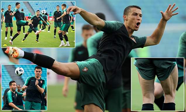 Khoe cơ đùi bá đạo, Ronaldo sẵn sàng gieo sầu cho Tây Ban Nha