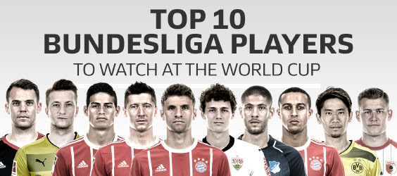 Ảnh bài viết Top 10 ngôi sao Bundesliga đáng xem nhất tại World Cup 2018