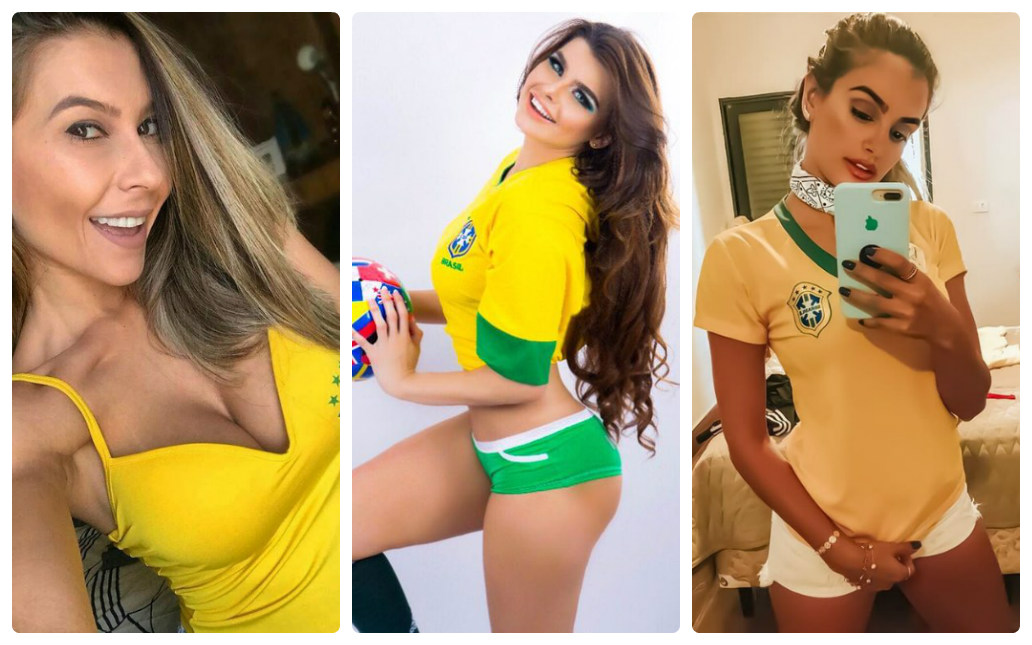 Mất hồn với dàn kiều nữ cháy hết mình vì Brazil