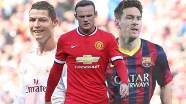 Rooney trả lời dứt khoát ai xuất sắc hơn giữa Ronaldo và Messi