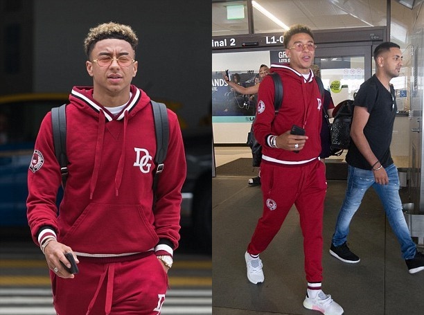 Ảnh bài viết Jesse Lingard diện đồ khá chất khi sang Mỹ đón mùa Hè