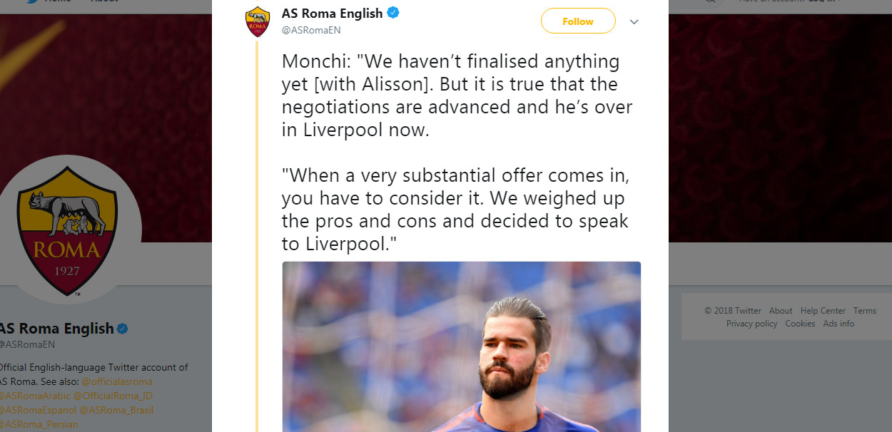 Ảnh bài viết Phía Roma tạt gáo nước lạnh vào NHM Liverpool